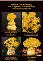 Árbol De La Fortuna Chino Feng Shui Decoración De Bonsái Estilo Para La Suerte Y La Riqueza Figura De Resina Para El Hogar - details 6