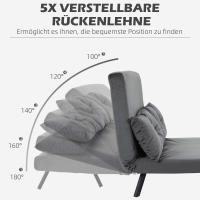 Sofá Cama con Monedero Sofá Cama de terciopelo Fundas gris Obscura 102x73x81 cm - details 4
