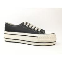 Zapatillas de lona mujer KTEY 46 CZ-787 BASQUET DOBLE PISO NAPA BLACK 29689 XL - details 0