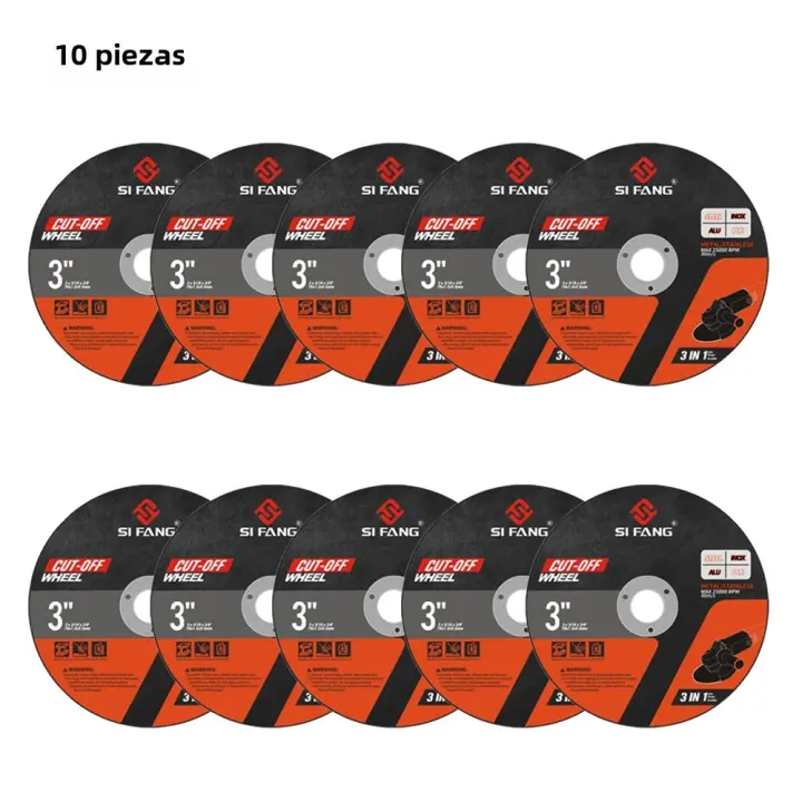 SIFANG 10PCS Disco De Corte De 75mm En Metal Para Amoladora De Ángulo Eléctrica Accesorios De Mecánica Comercial Forma Plana - 1