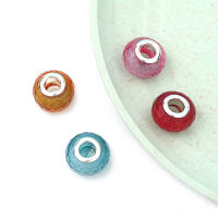 Lote De 20 Piezas De Cuentas De Resina Facetadas 14mm Con Agujero Grande Para Joyería DIY Pulseras Collares Encantos Accesorios - details 11