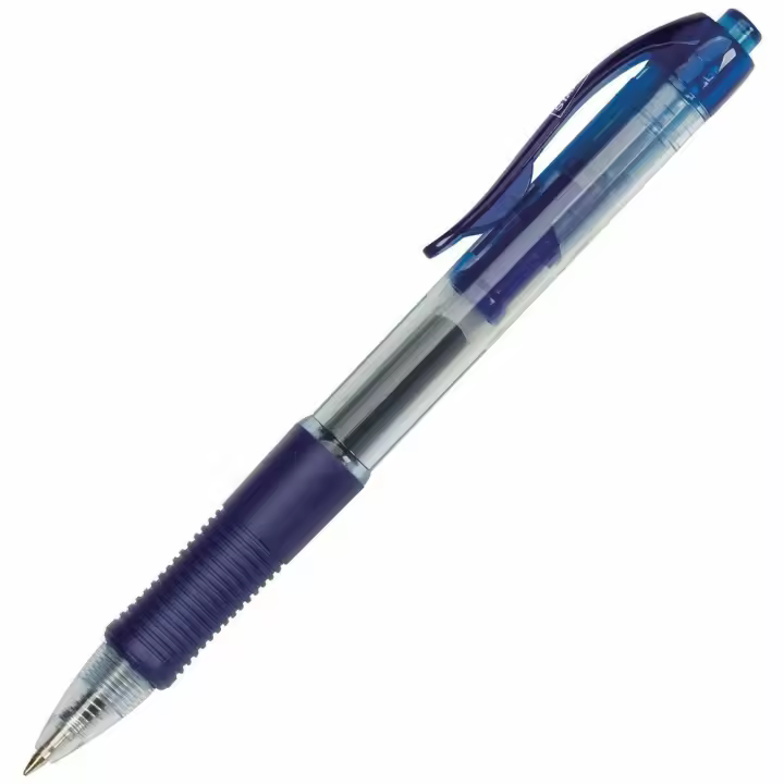 Bolígrafo retráctil de tinta de gel, punta de 0,7 mm AZUL - 1
