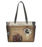 Bolso grande de hombro Manifesto - Anekke Real - Dos asas largas de hombro - Compartimento principal con cierre de cremallera - Dos bolsillos laterales - Bolsillo frontal y trasero con cremallera - Ref. 41712-216 - Mide 41 x 26 x 15 cm - details 0