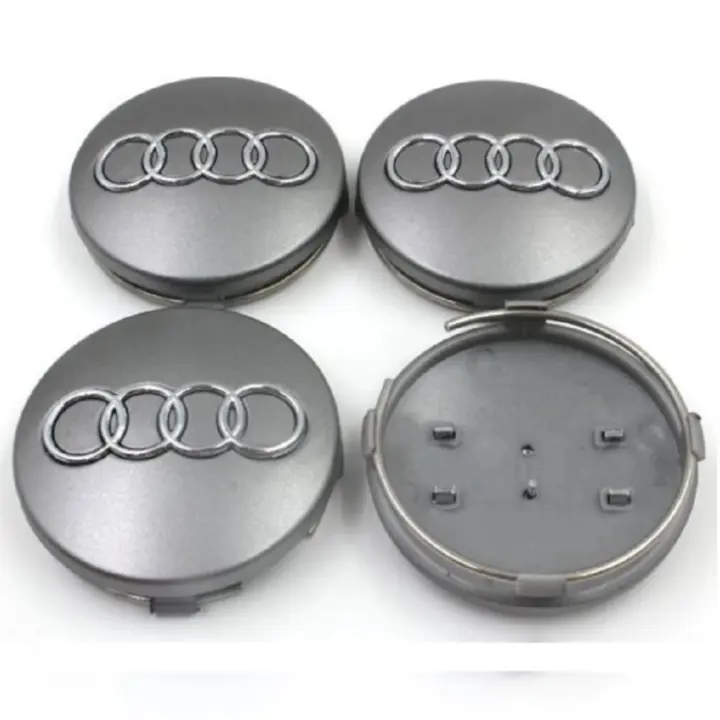 para paquete de 60 mm 4 cubiertas centrales ruedas decorativas, GRIS - 1