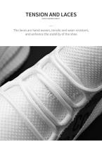 Zapatillas De Hombre Transpirables De Malla Blanco Moda Gimnasio Casual Ligero Para Caminar Zapatos De Tamaño Grande Para Parejas - details 10