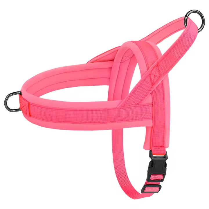 Harnés De Nylon Suave Para Perros Pequeños Y Medianos Sin Arrastre Harnés De Piel Para Pitbull Y Perros Chihuahua Pug Ajustable Y Padded - 1