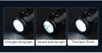 Nueva Linterna Táctica Ultra Potente Con 3 LEDs Recargable Por USB Torcha LED De Alta Potencia Con Imán Lámpara De Mano Mini - details 12