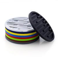 Alfombrillas De Silicona Ecológicas 10cm Redondas Resistentes Al Calor Para Taza De Té Tapete De Mesa Para Vaso De Café Y Bebidas Soporte Para Taza Decorativo - details 6