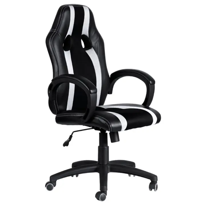 Silla Race - Blanco y Negro - 1
