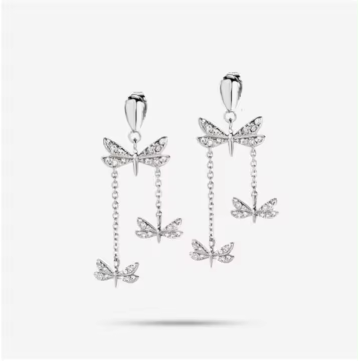 Morellato Pendientes de acero y circón mariposa Ninfa - 1