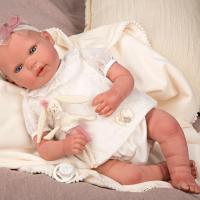 Muñeca Reborn Naroa de 45 cm con Manta y Muñequito, Bebé Realista con Extremidades de Vinilo y Cuerpo Blando Arias - details 1