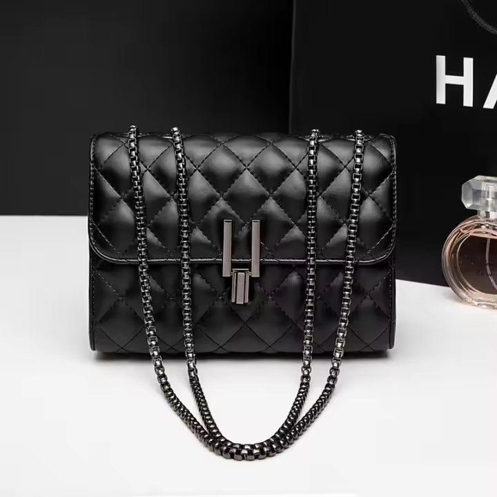 Bolso de hombro para Mujer, Bolso de Cadena con Detalle, completa Bandolera, abatible cartera - 1