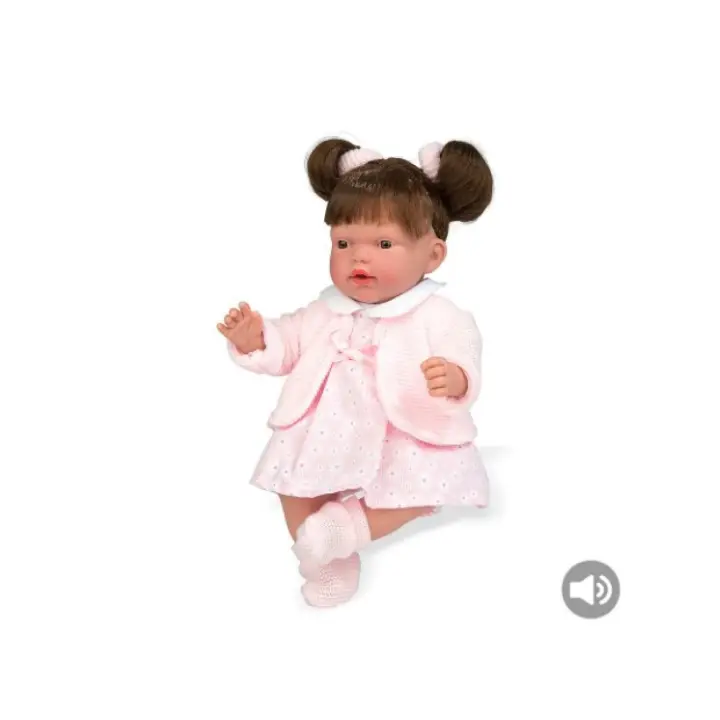 Muneca Elegance Hanne Rosa C/ Mecanismo Risa 28cm EN CAJA REGALO - 1
