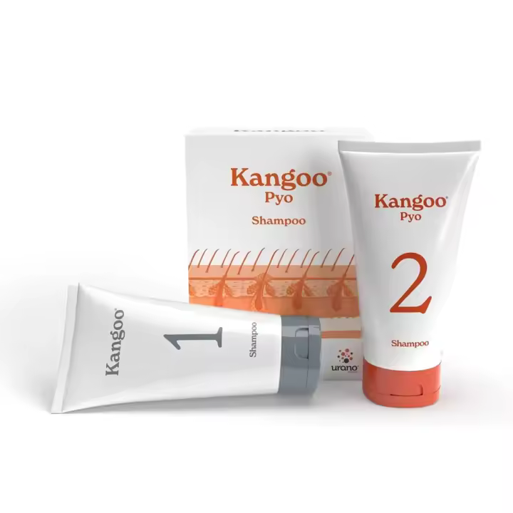 Champú Kangoo Pyo 2 envases de 150 ml champú específico que favorece el equilibrio de la microbiota cutánea en perros y gatos URANO - 1