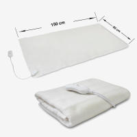 Manta eléctrica para cama de 150x80 | Manta térmica calefactora con protección contra sobrecalentamiento | Mando con varios niveles de temperatura | Calientacamas de 60W | Lavable | RevolutionLine - details 0