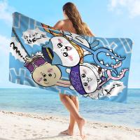 Toalla De Playa Microfibra Chiikawa Cute Absorbente Rápida Secado Suave Yoga Natación Resort Montañismo Tamaño 30x60 Cm 50x100 Cm - details 14