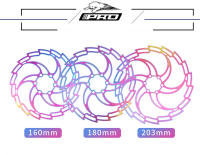 Freno De Disco Para Bicicleta IIIpro 6-Tornillos Colorido Acero Inoxidable 160mm 180mm 203mm Piezas De Freno De Montaña Y Carretera - details 1
