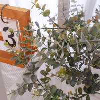Planta Artificial De Eucalipto 70cm Hojas Verdes Ramas Largas Para Decoración De Hogar Jardín Bodas Flores Bouquet Centro De Mesa - details 7
