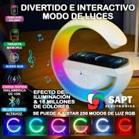 SAPT Altavoz Bluetooth en Forma de G con Luces RGB – Sonido Premium – Cargador Inalámbrico para Móviles – Iluminación Personalizable – Disponible en Dos Tamaños – Ideal para Fiestas y Eventos - details 1