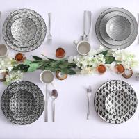 MALACASA Juego de Vajilla de Porcelana Japonesa Pintada a Mano de 16 Piezas con Diseño Único y de Tendencia - details 6