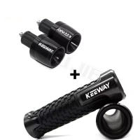 Manillar De Motocicleta Para Keeway Hurricane 50 Vieste 300 Zahara Cityblade K-Light RKV RKF 125 RKS 150 Palanca De Mano De Aluminio CNC Con Cubierta Final De Goma - details 12