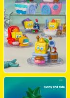 SpongeBob Caja Sorpresa Figura De Colección De Casa De Piña Feliz Modelo De Escritorio Para Niños Juguetes Regalo 6 Estilos - details 8
