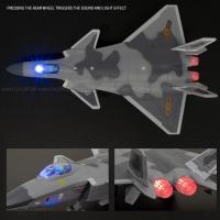 Avión De Combate Jet Fighter Con Pullback Y Luz Sonido Escala Diecast 1:50 Modelo De Avión F16 F22 F35 B2 J31 Para Niños Regalo - details 2