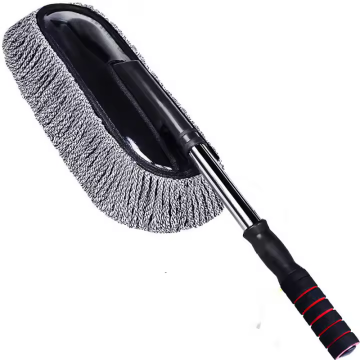 Cepillo De Limpieza Para Coche Suave Herramientas De Limpieza Dedicadas Mopa De Polvo Y Cera Para Automóviles Y Motos - 1