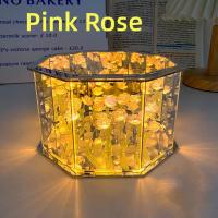 Lámpara De Espejo En Forma De Tulipán DIY Iluminación Nocturna 3D Hecha a Mano Regalo De Cumpleaños Con Luz LED - details 11
