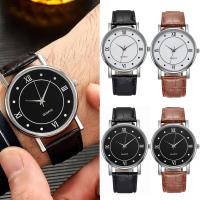 Reloj De Cuarzo Para Hombre De Cuero Y Aleación Moda Reloj De Pulsera Negocios Resistente Al Agua Estilo Casual - details 0