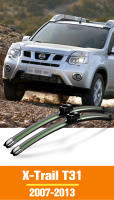 Limpia Parabrisas Delantero Puntas De Limpieza Para Nissan X-Trail T31 2007-2013 Lijado Natural De Goma Accesorios De Coche - details 0