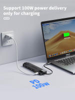 Estación de Acoplamiento USB C 13 en 1 Lemorele para Monitores Triples,Audio 3.5MM, USB C 3.0, 100W PD - Marca Lemorele - details 2