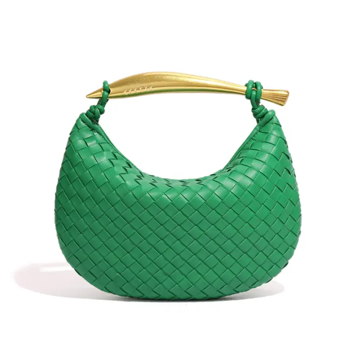 Mini Bolso de Sardina Tejido, Bolso de mano type Mensajero para Mujer, Bolso de mano type Bola de masa, informal, versáthil, de Diseño Propio - 1