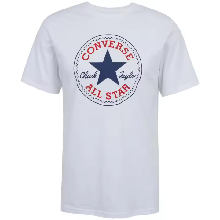 Camiseta de Manga Corta Converse Chuck Patch para unisex en color blanco - 1