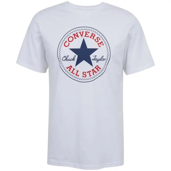 Camiseta de Manga Corta Converse Chuck Patch para unisex en color blanco - 1