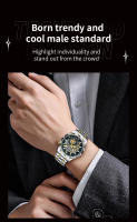 Reloj De Cuarzo Para Hombre VA VA VOOM Con Movimiento De Cuarzo Dial Hollowed out De 41mm Luminoso Dorado Luxuoso Reloj De Pulsera - details 6