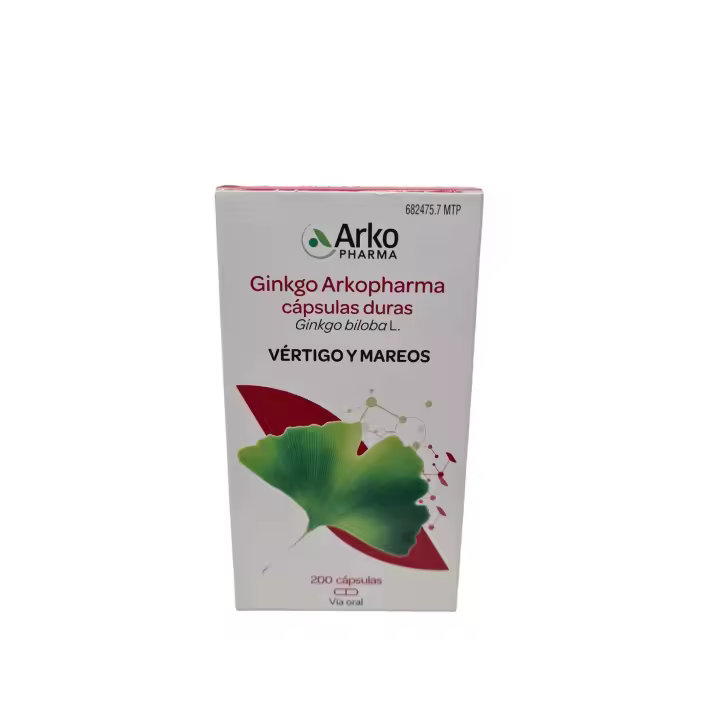 Arkocapsulas Ginkgo Biloba ARKOCÁPSULAS 200 Cápsulas | Mejora Circulación Venosa - Alivia Mareos - Calambres Piernas - 1