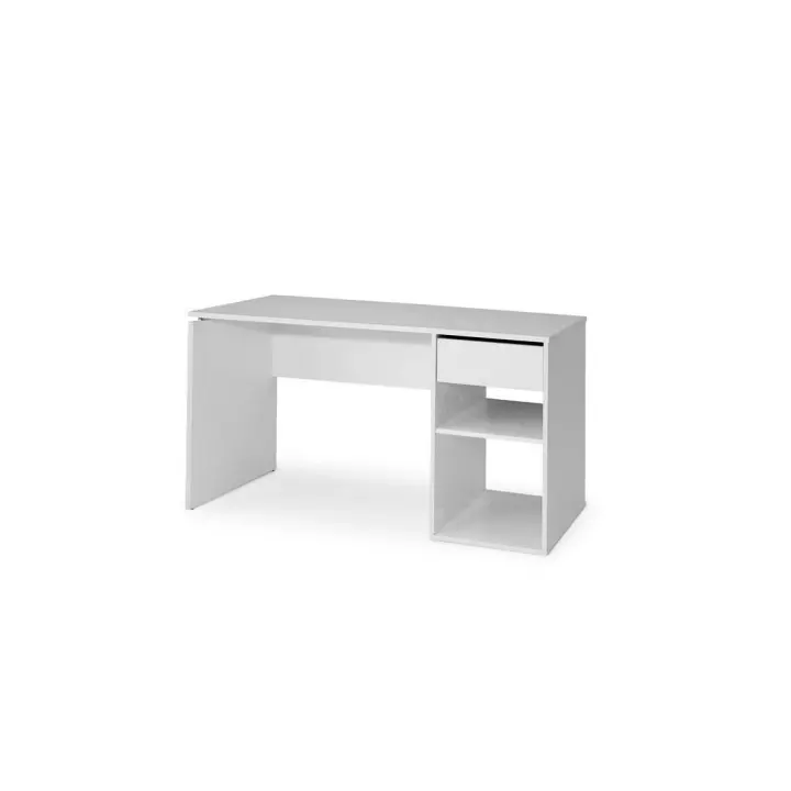 Mueble Mesa de Escritorio Serie Burgos 5014 Topkit con cajón y 2 huecos con una balda con Medidas 74x140x50 - 1