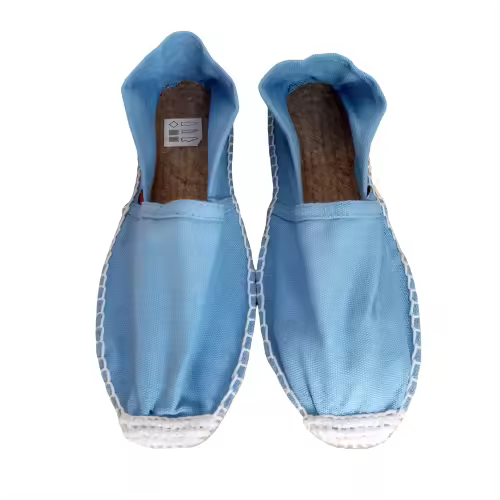 Alpargatas ANIMS básicas cómodas con suela de yute en Azul - Estilo y comodidad para tus pies - VEGANO (Disponible también  en Verde o Rosa) - 1