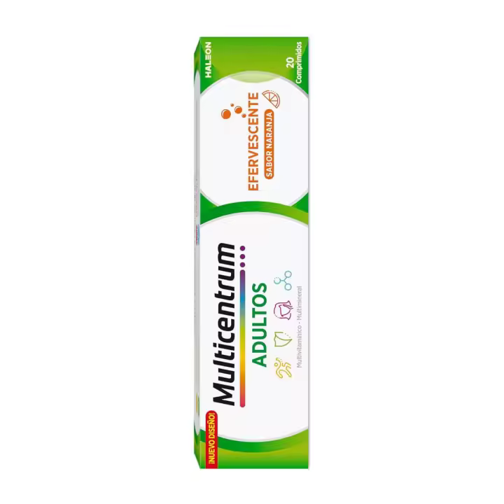 Multicentrum adultos sabor naranja 20 comprimidos efervescentes - 1