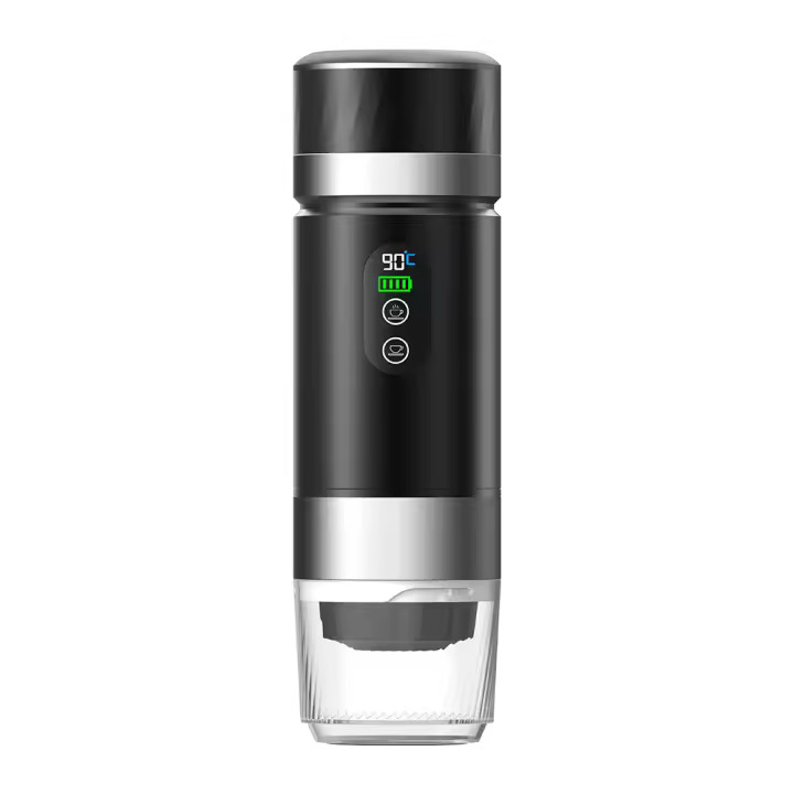 Máquina de café portátil 3 en 1 con manual, cápsulas de y café molido. Compacta y conveniente para uso en casa o viajes.Cafetera portátil Máquina de espresso Prensa manual Cápsula de café molido Portátil para viajes y picnic - 1