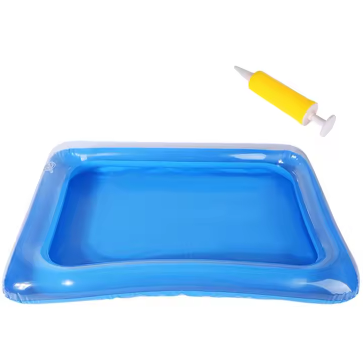 Baño De Pies Inflable Portátil Baño De Pies Para Piscina Playa Baño De Pies Collapsible Limpiador De Pies Material PVC - 1