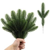 10pcs Ramas De Pino Con Bayas Rojas Artificiales Decoraciones De Navidad Para Arbolito De Año Nuevo Falsas Plantas Rojas De Fruta Adornos DIY Para Festividades - details 2