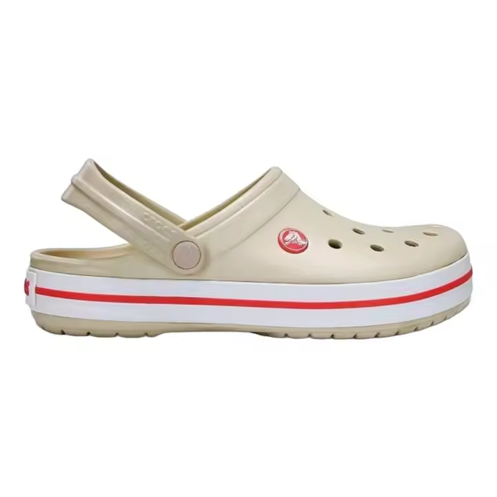 Zuecos Beige Crocs Crocband™ U Stucco/Melon Resistentes al Agua - 1