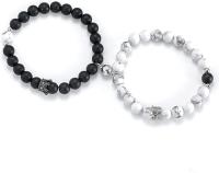 Pulseras magnéticas para parejas, coronas de rey y reina, pulseras para él y para ella, pulseras a juego, regalos para relaciones a larga distancia - details 4