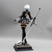 Figura De Juego Nier Automata 2B 27.5cm Cuatro Estilos Estatua De Mecha Lifeform Decoración De Escritorio Regalo De Juguetes Para Coleccionistas - details 13