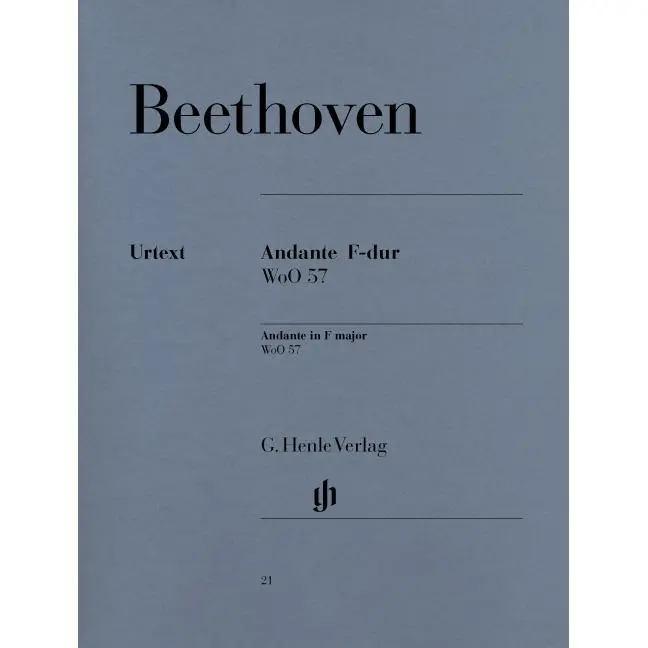 BEETHOVEN L.V. - ANDANTE FA M  WOO.57 - URTEXT  (P) - 1