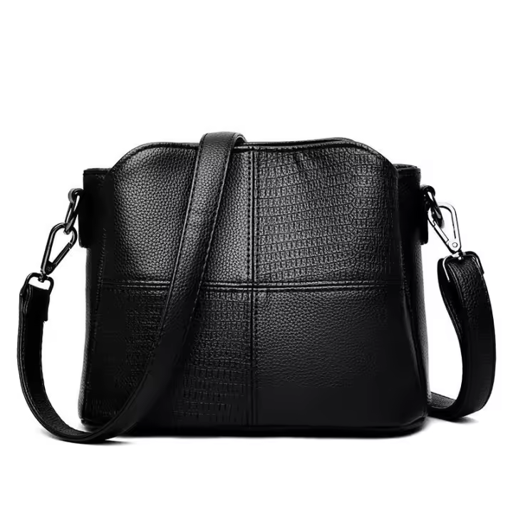 Bolso de hombro de Hilo para Mujer, Bolso Cruzado de cuero PU, Bolso de Mensajero informal, para teléfono Monedero, moda - 1