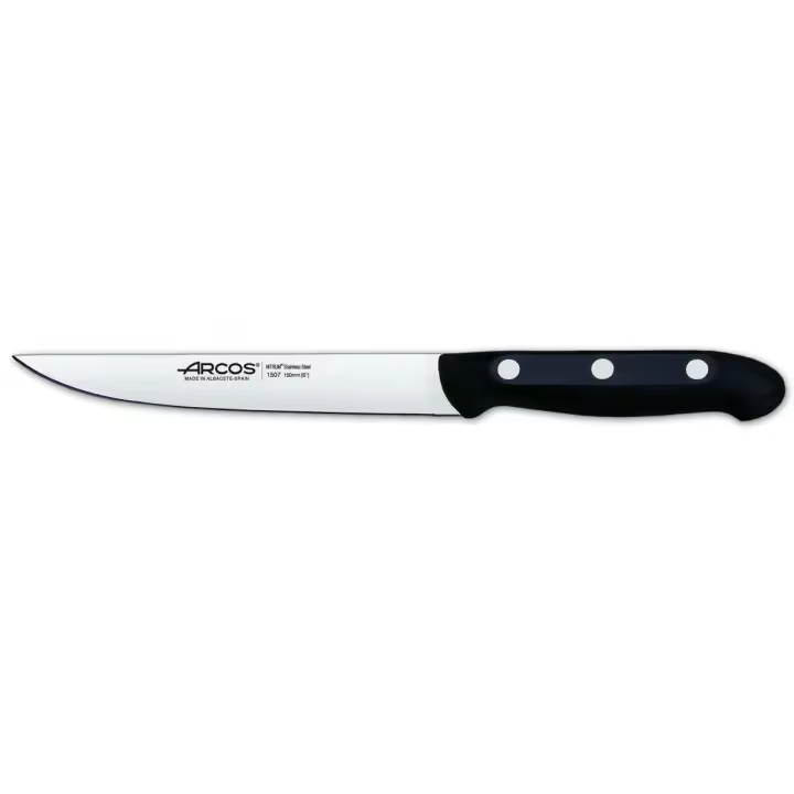 Cuchillo de cocina Arcos Maitre 150700 de acero inoxidable Nitrum y mango de polipropileno con hoja de 15 cm en blíster - 1