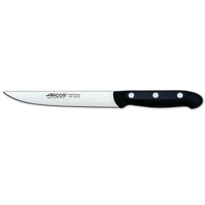 Cuchillo de cocina Arcos Maitre 150700 de acero inoxidable Nitrum y mango de polipropileno con hoja de 15 cm en blíster - 1